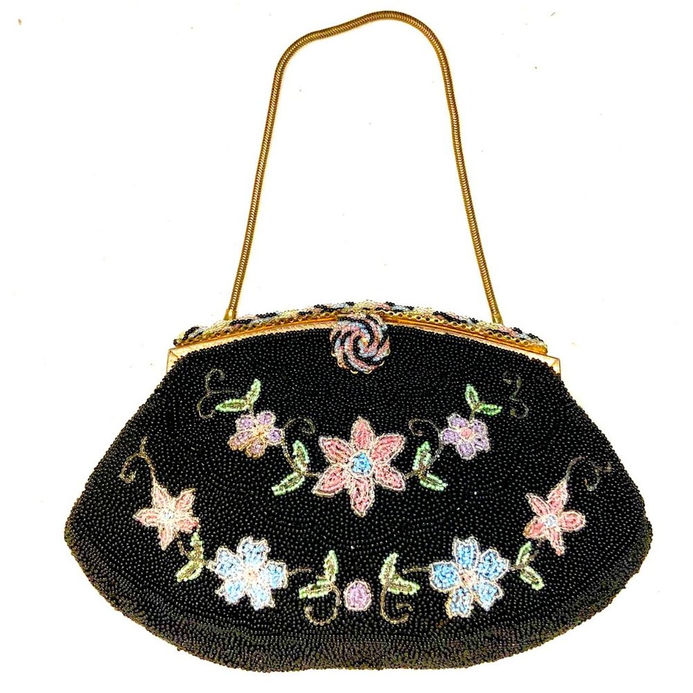 Jorelle France Vtg Beaded Evening Bag Clutch